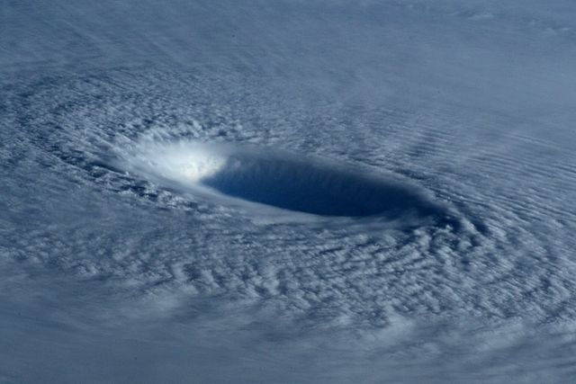 the eye of a hurricane