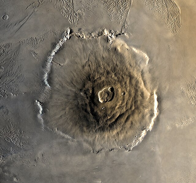 olympus mons, mars biggest volcano