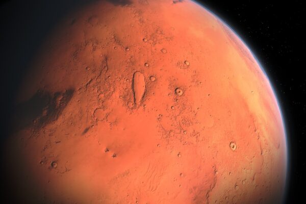 a detailed image of planet mars