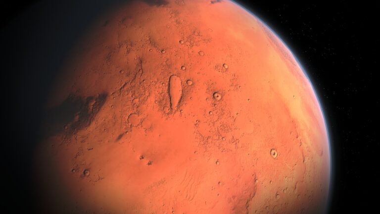 a detailed image of planet mars