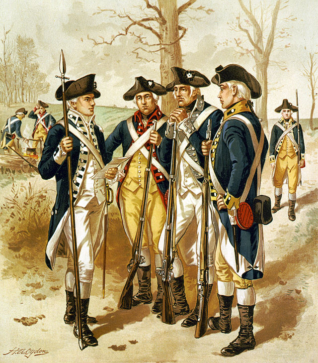 a representation of the continental army