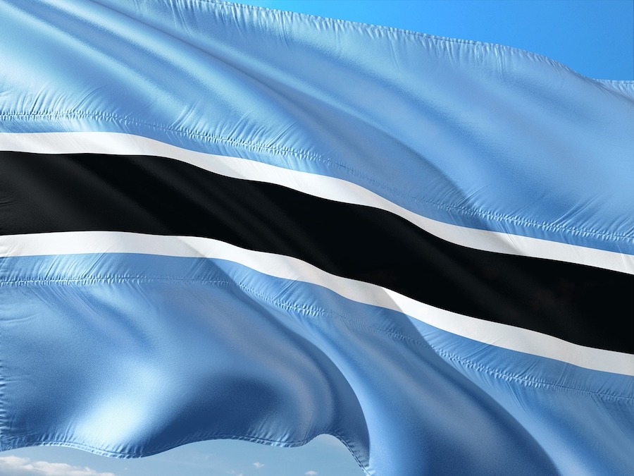 an image of Botswana's flag