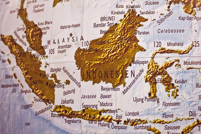 beautiful indonesian map