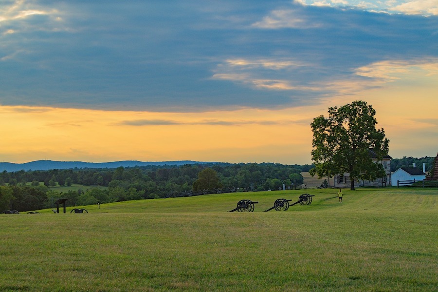 a field on virginia where a battle was fought