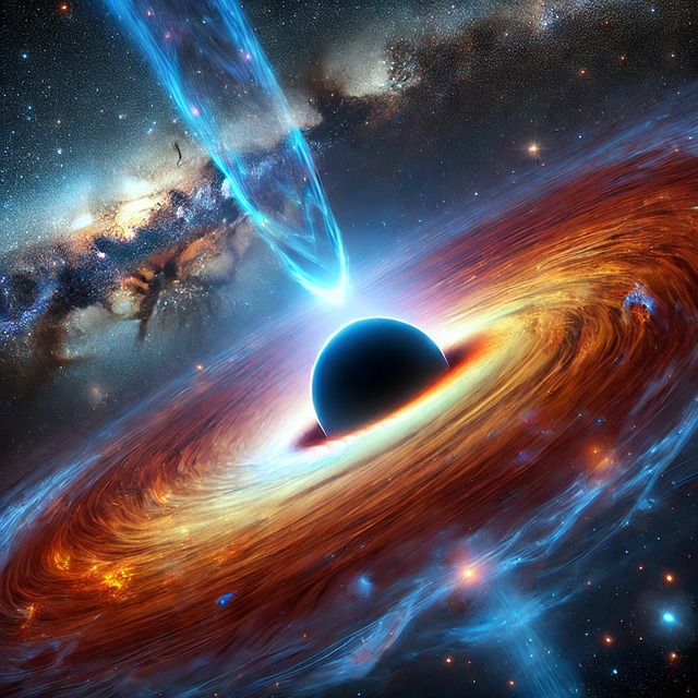 supermassive black hole with accretion disk