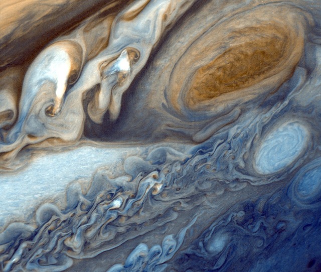 an image of Jupiter's red spot