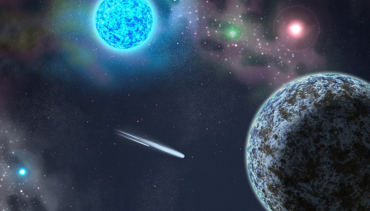 a planet and a neutron star