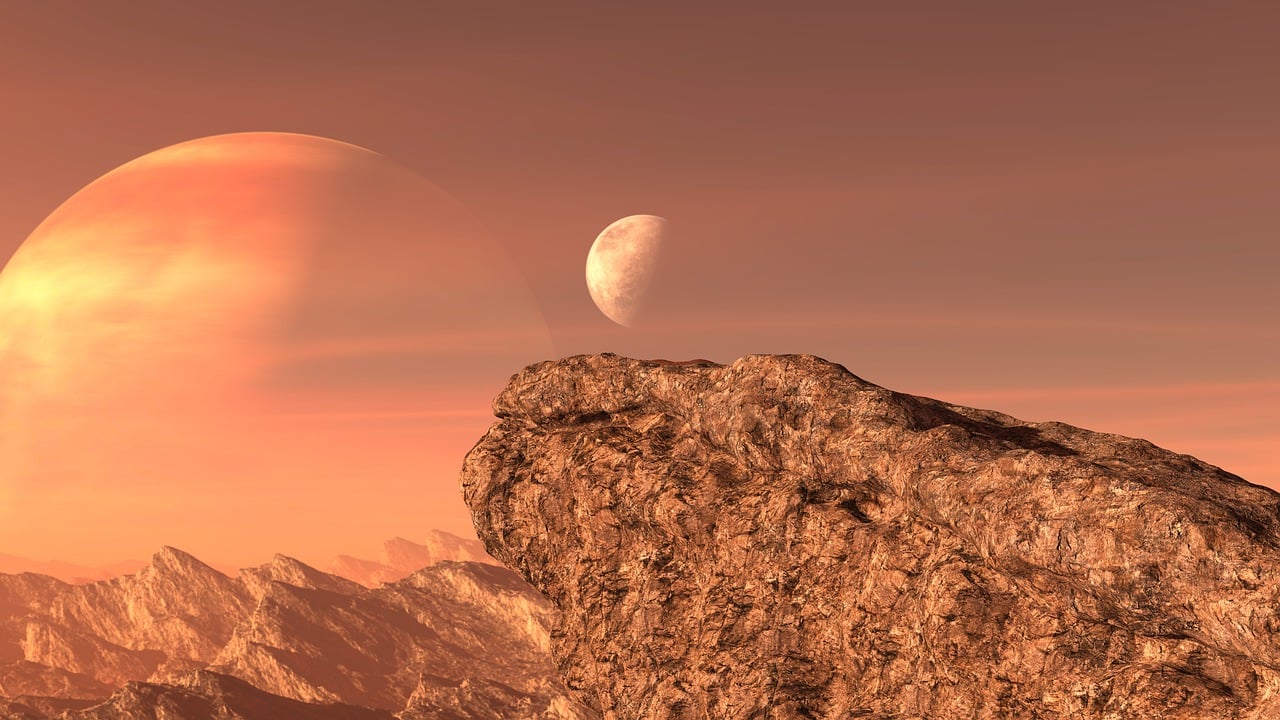 a planet with two moons