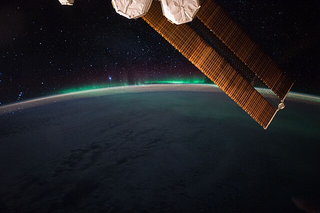 southern ocean with aurora