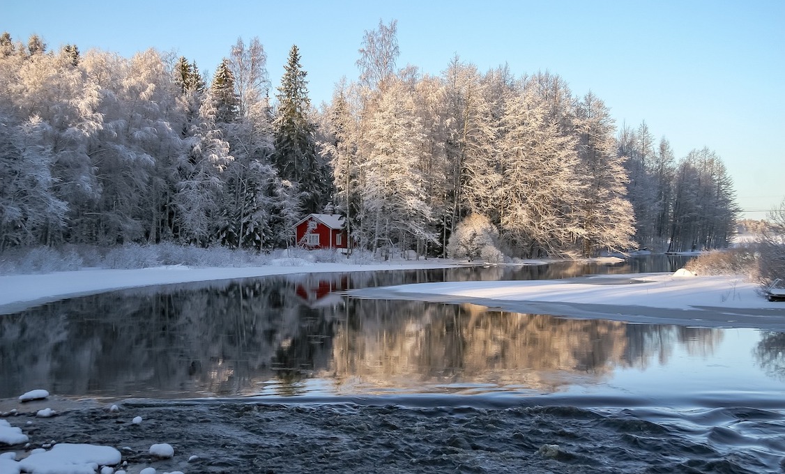 river with ice