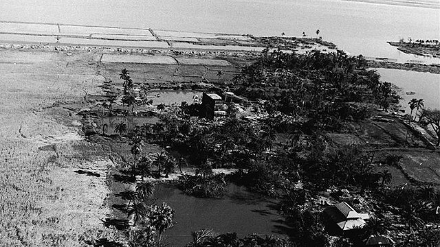 devastation from the bhola cyclone