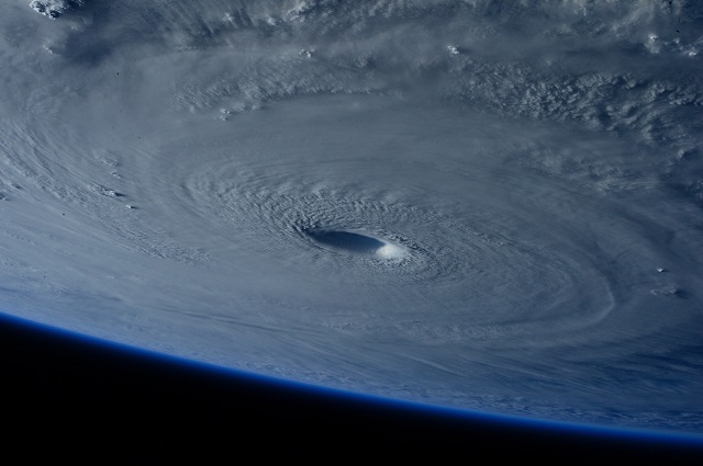 satellite imagery of a hurricane