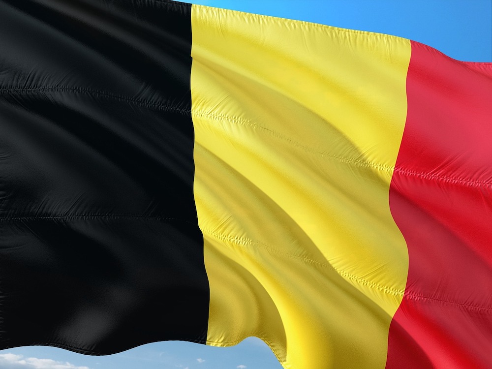 a flag of belgium